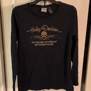 Long sleeve Harley Davidson ladies t shirt size XL